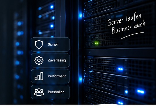 Serverschrank im Rechenzentrum